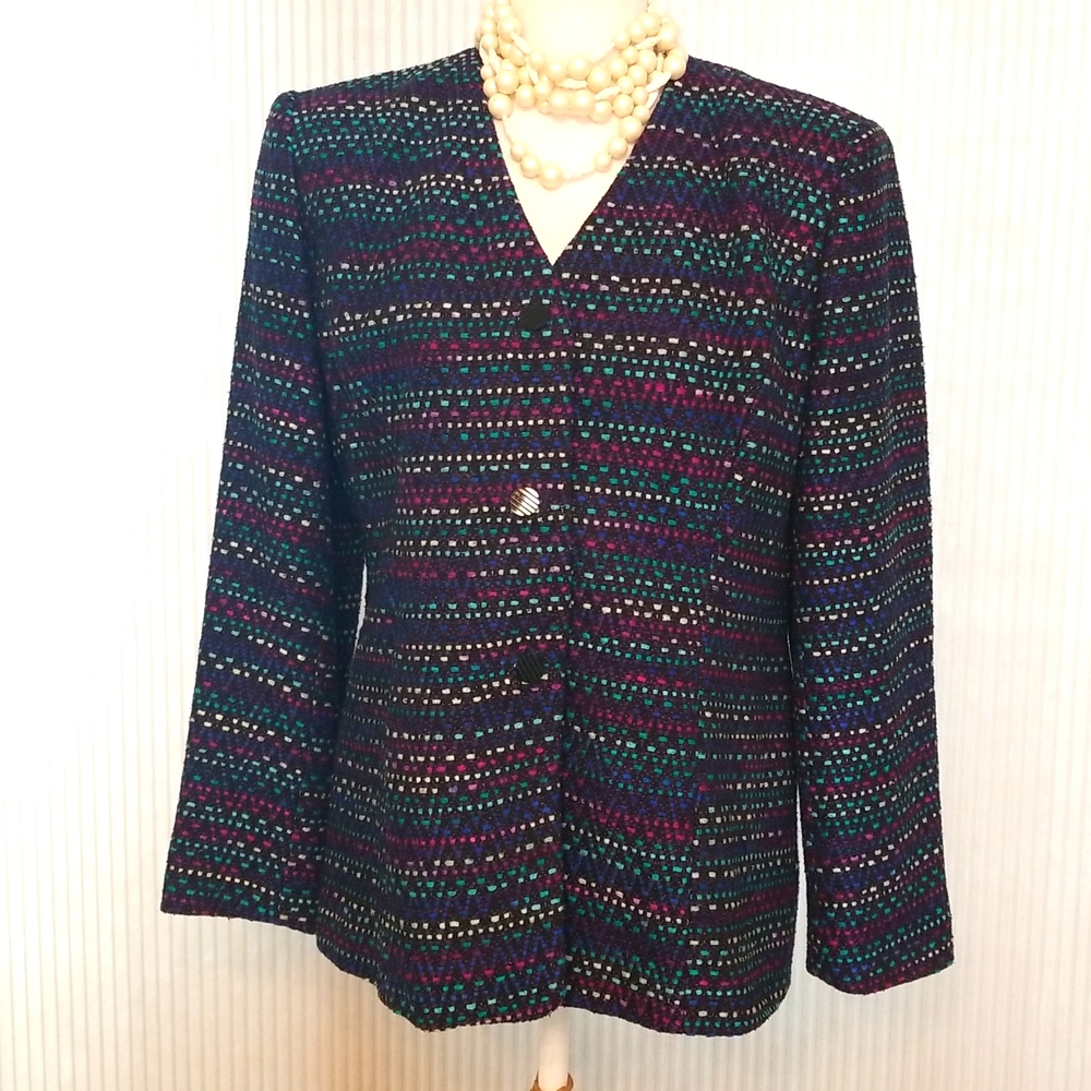 Doncaster silk blend tweed jacket
